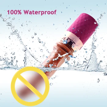 Realistic Dildos Automatic Telescopic Gun Pulling And Inserting Machine Simulation Penis Women's 7 Vibration Masturbator 5