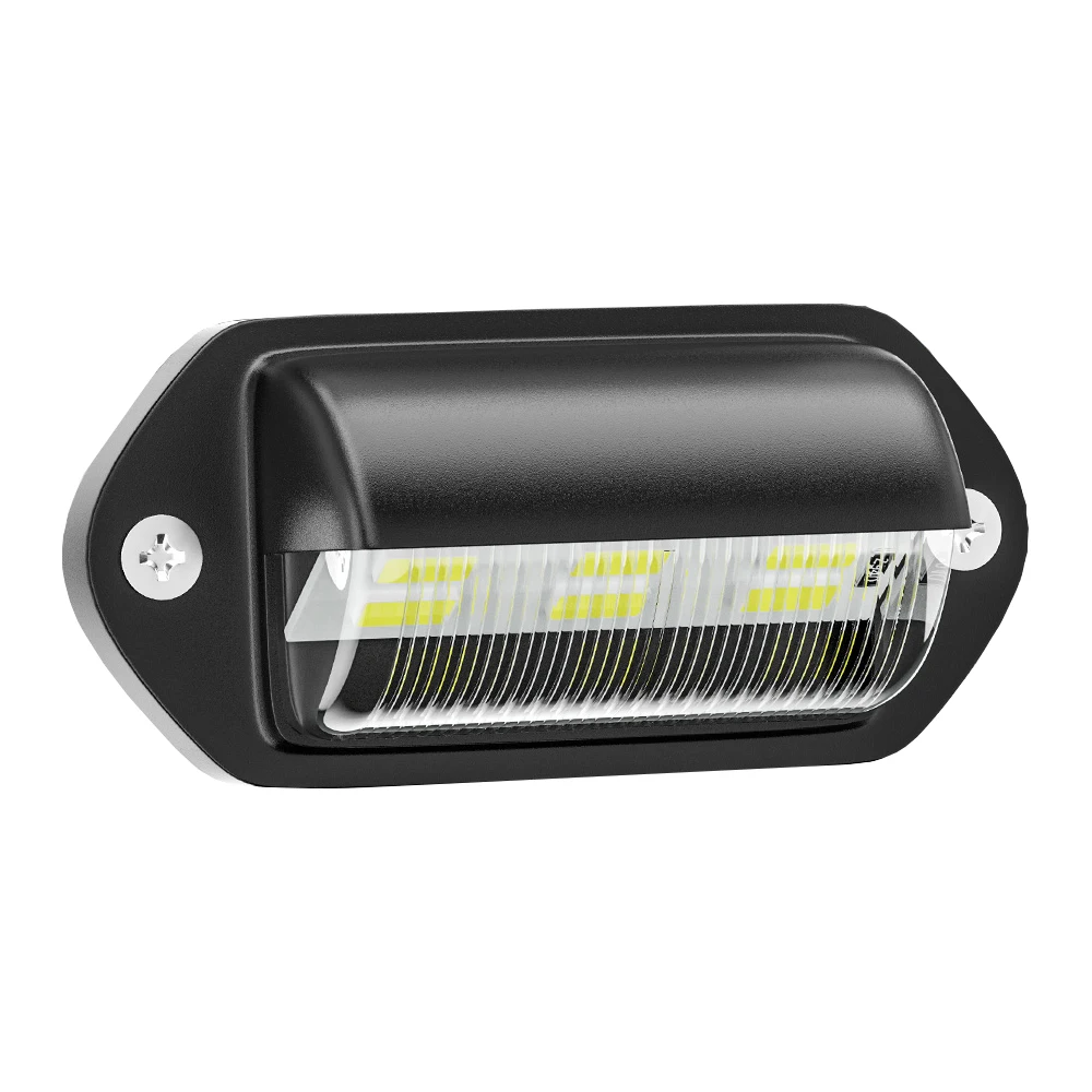 Universal LED License Plate Light - 6000K White & Red, Backup Tail Light For Car SUV Truck