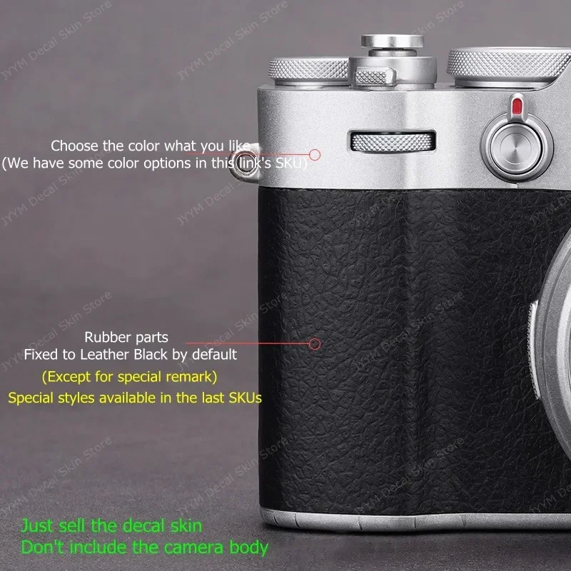 카메라 스티커Fujifilm X100V용 데칼 스킨 비닐 랩 필름 FUJI X100 V용 긁힘 방지 보호 코트