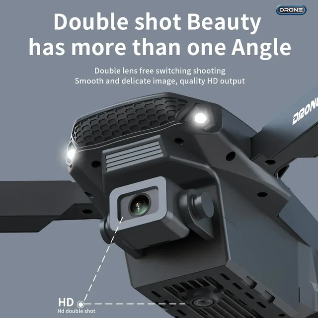 Drone E88 Pro Plegable con Cámara HD Gran Angular, WiFi FPV y Altitude Hold