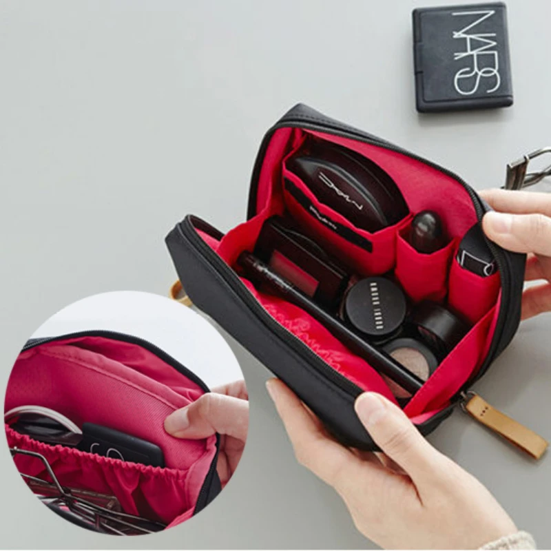 New Women Cosmetic Bag Solid Color Korean Style Makeup Bag Pouch Toiletry Bag Waterproof Makeup Organizer Case luxury bag