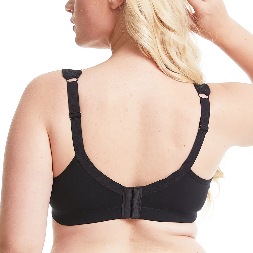 BCHRAYIUP Women's Plus Size Bra Full Coverage Non-Wired Non-Padded Minimizer Cotton Bra 34 36 38 40 42 44 46 48 50 52 ABCDEFG 2