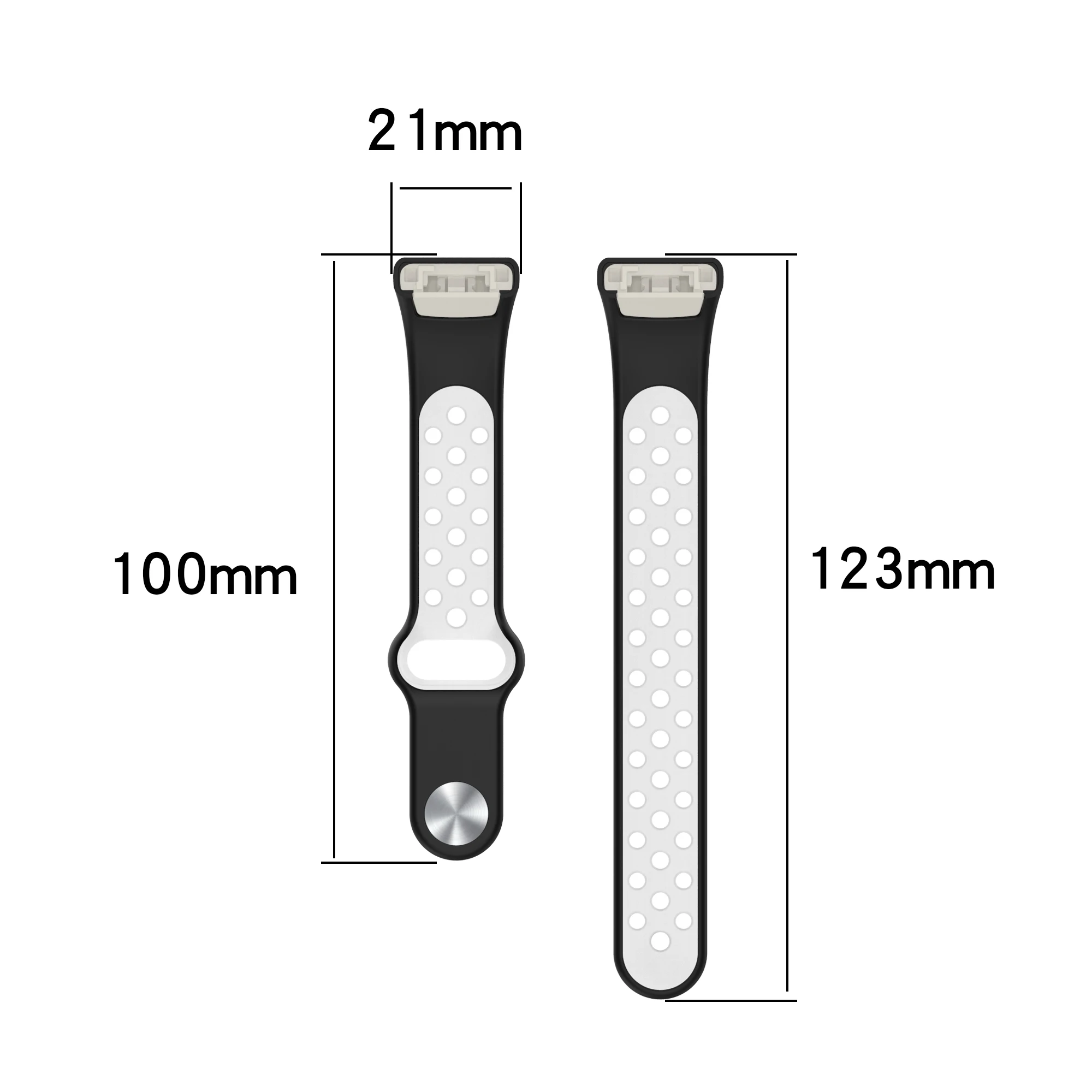 Breathable Sport Silicone Strap for Smartwatches - Enhanced Replacement Bracelet