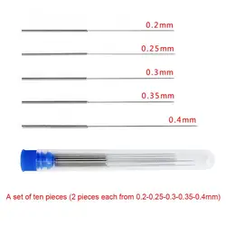 Windshield Washer Nozzle Cleaning Tool Kit with Needles and Drill Cleaners - 10 Pieces (Silvery)