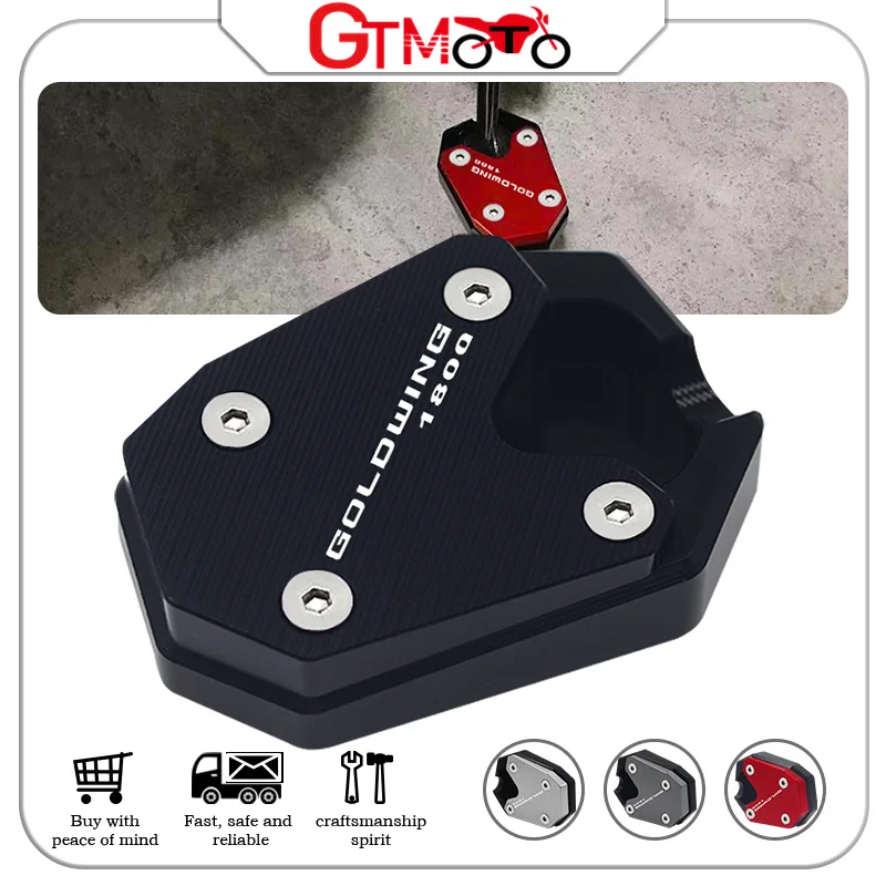 

For HONDA Goldwing1800 2018-2021 2022 2023 Motorcycle CNC Kickstand Foot Side Stand Extension Pad Enlarger Support Plate GL1800