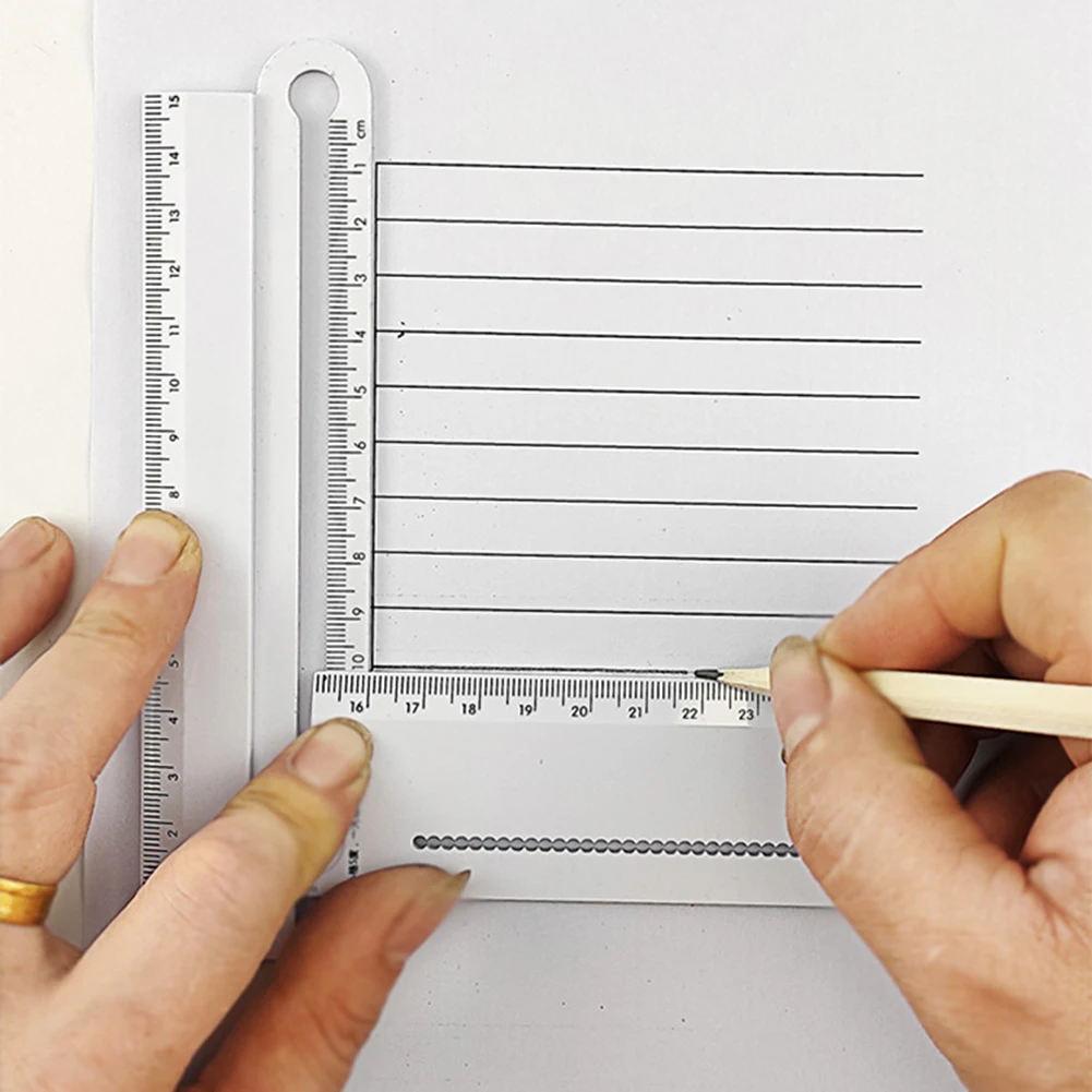 Folding Geometric Ruler - Multifunctional Drawing  Drafting Tool