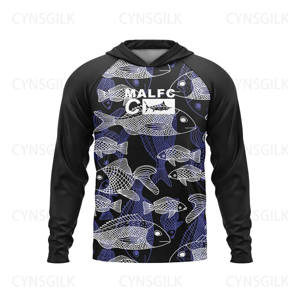 Men Women Hood Fishing Shirt long sleeve Fishing clothing Fishing t shirt uv protection Apparel