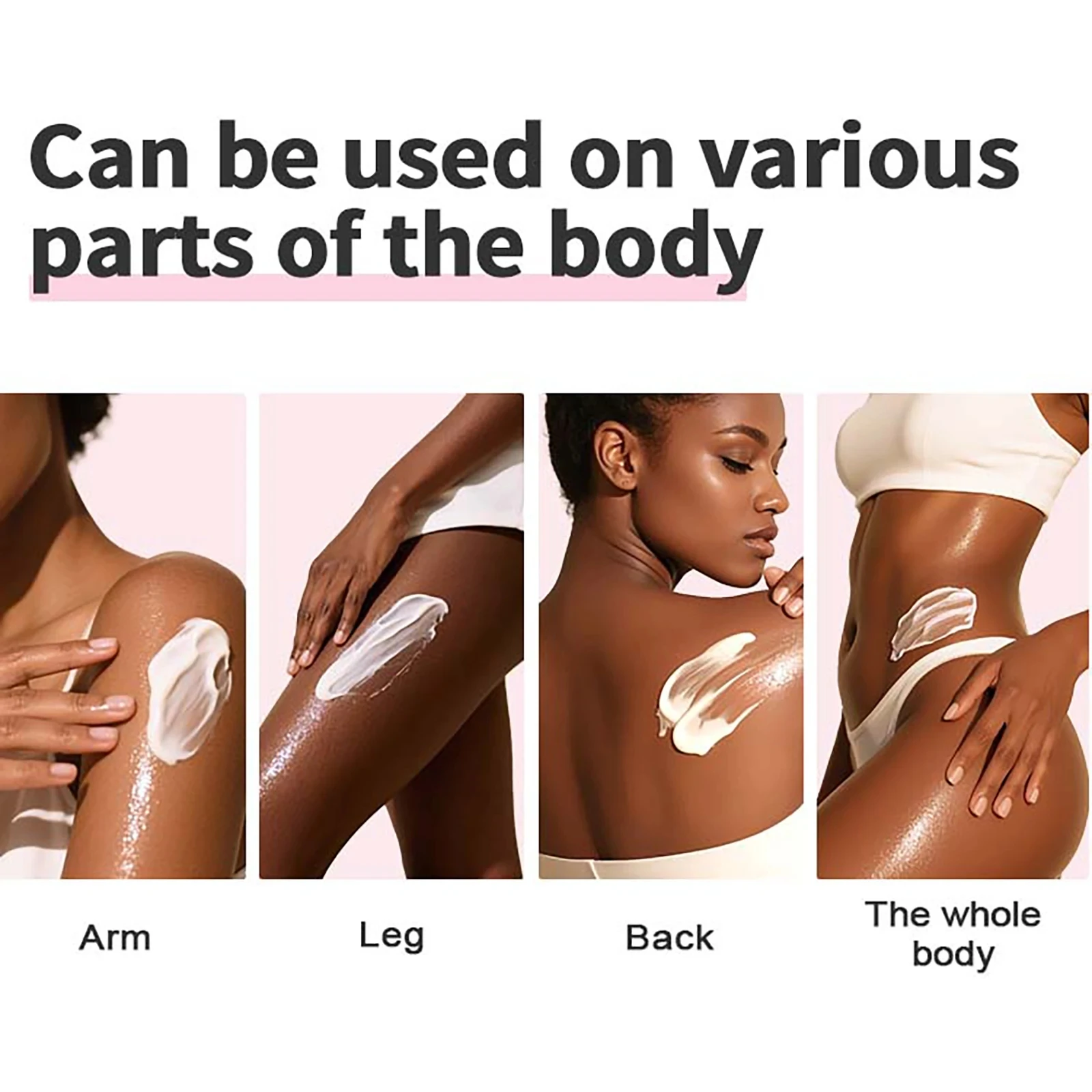 AILKE Vegan Brightening Body Lotion, with AHA, Niacinamide, Moisturizing, Hydration, for All Skin Type, Radiant Skin Body Cream