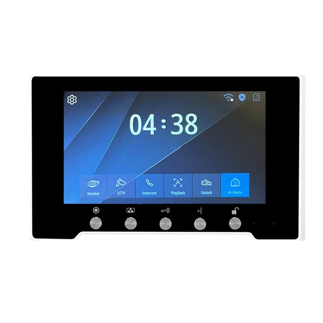 Dragonsview  7 Inch Wifi Video Intercom With Lock Wirelesss Video Door Phone Intercom System  Unlock Doorbell with Camera Record 5