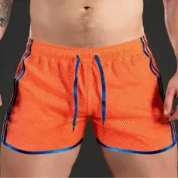 Men's Quick - Dry Athletic Shorts for Running, Workout, and Swim (Orange)