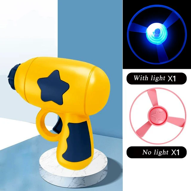 Children's parentchild toy flying saucer launcher flying flash