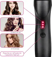 Electric Pink Hot Comb Professional Fast Heating Styling Comb Hair Straightener Portable Anti-Scald Straightening Press Comb 2