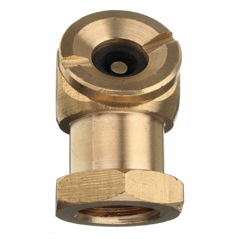 

1pc 1/4 NPT Car Chuck Ball Tire Lock-on Copper Tyre Inflator Valve Connector New