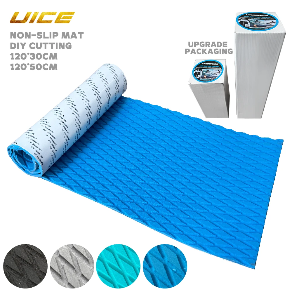 UICE 120*50 cm Skimboard EVA planche de surf tapis de Traction antidérapant diamant poignée tapis feuille trimable Kayak planche à roulettes bateau à moteur escaliers