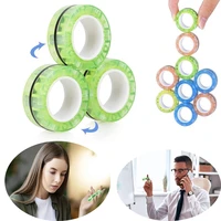 Magnetic Rings Fidget Toy for Adult, Idea ADHD Anxiety Magnetic Fidget Toys Set Fidget Spinner Rings for Relief, Gifts for Teen 1