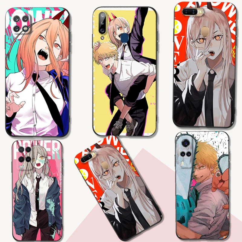 Custodia In Tpu Nero Per Oppo Reno 7 7Z 8 Lite 4G 5G Pro F11 F17 F15 F19 F19S F21 Cartoon Anime Chainsaw Man