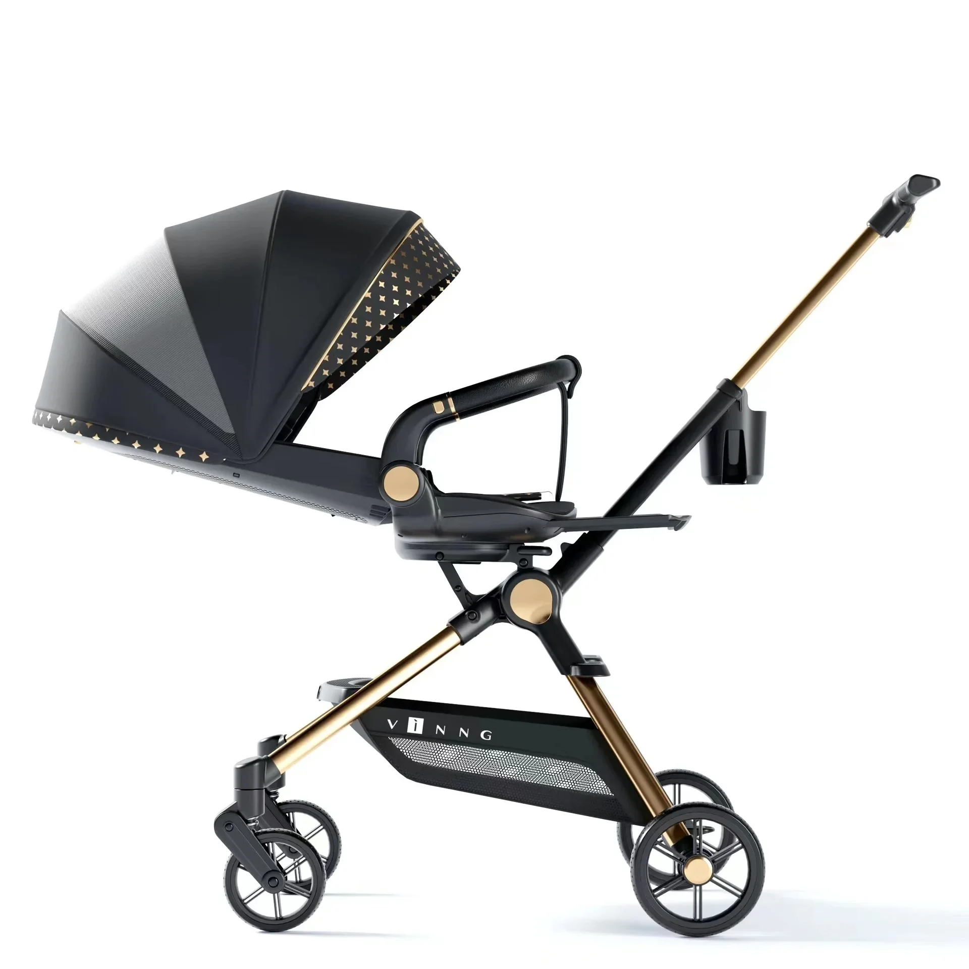 Baby stroller can sit lie down light urinate carry two-way baby stroller fold high landscape baby