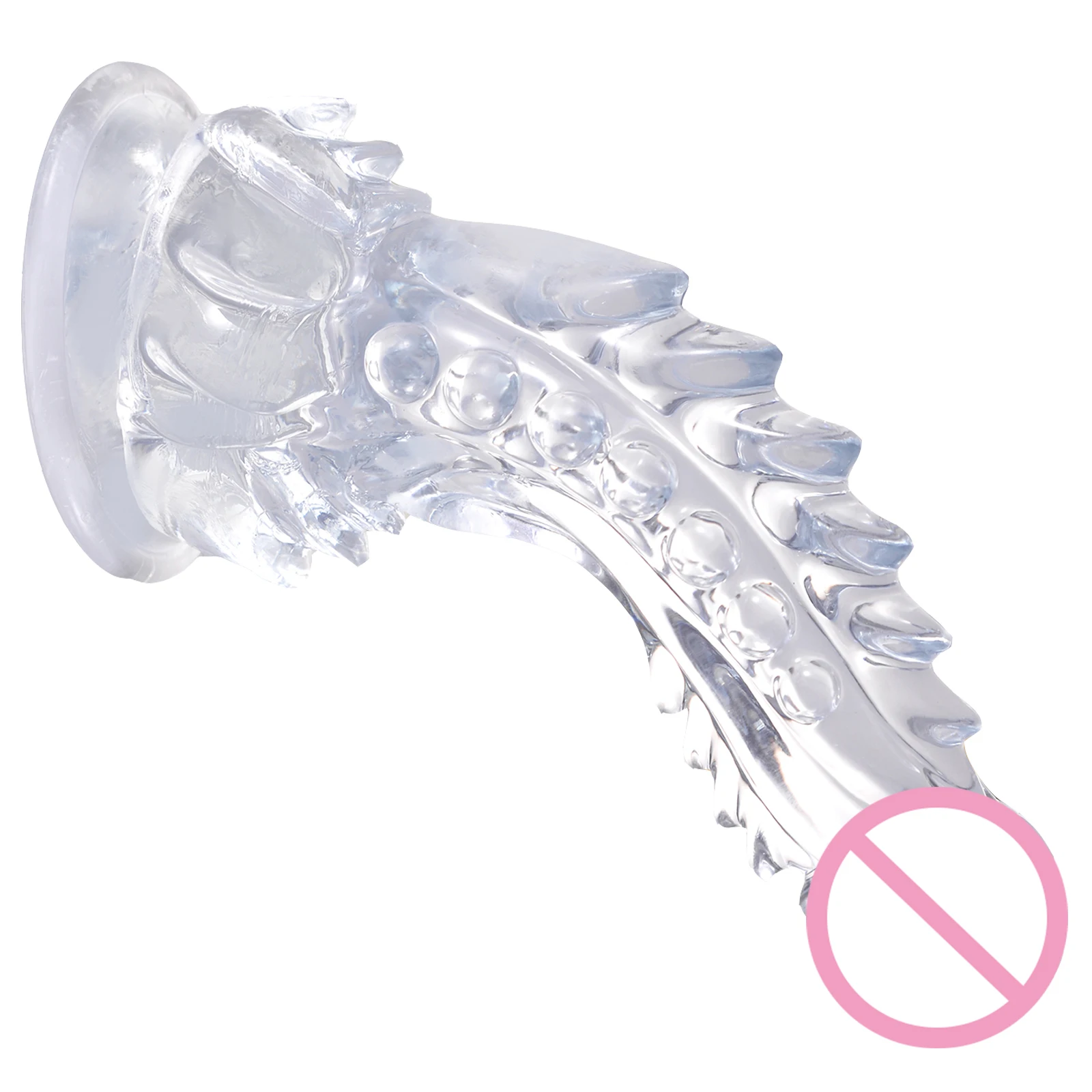 Clear Monster Big Dildo with Strong Suction Cup Soft Penis G-Spot Vagina Anal Massage Butt Plug Sex Toys for Woman Men Adults 18