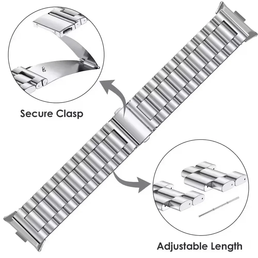 Enhanced Metal Strap - Comfortable & Breathable Replaceable Wristband Bracelet