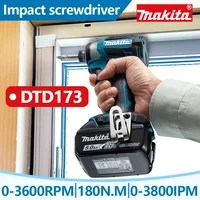 Makita DTD173 1800rpm Cordless Impact Driver 180Nm Brushless Motor Electric Drill Wood/Bolt/T-Mode For Makita 18V 1