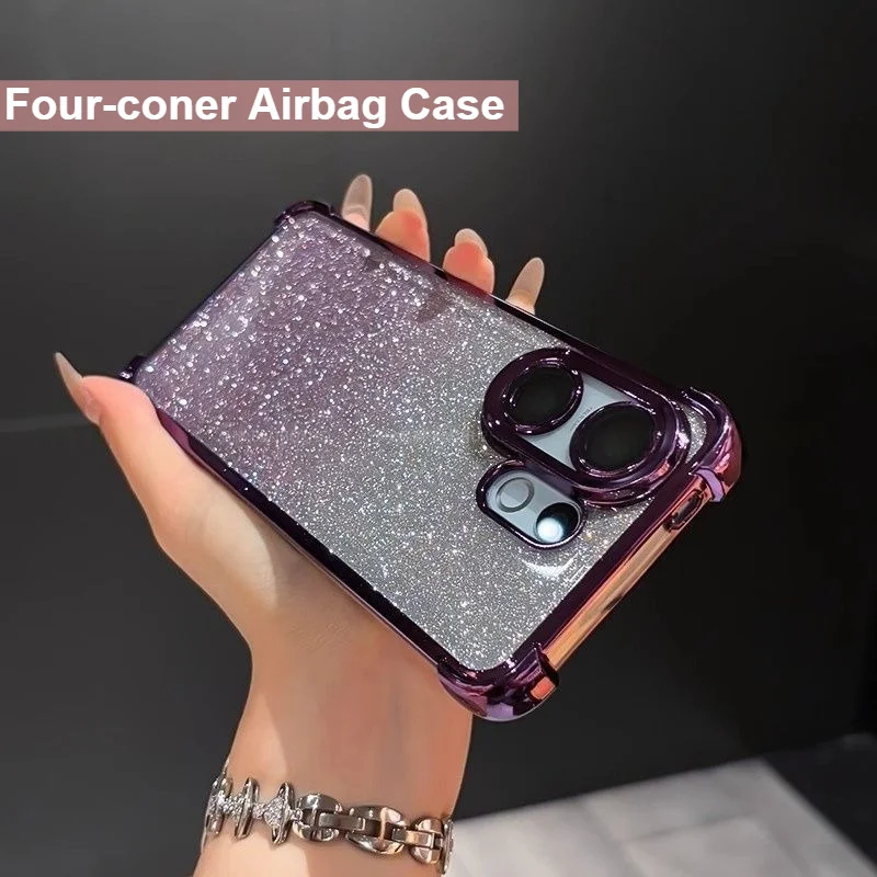 Fashion Glitter Shockproof Phone Case with Coner-Airbag Protection