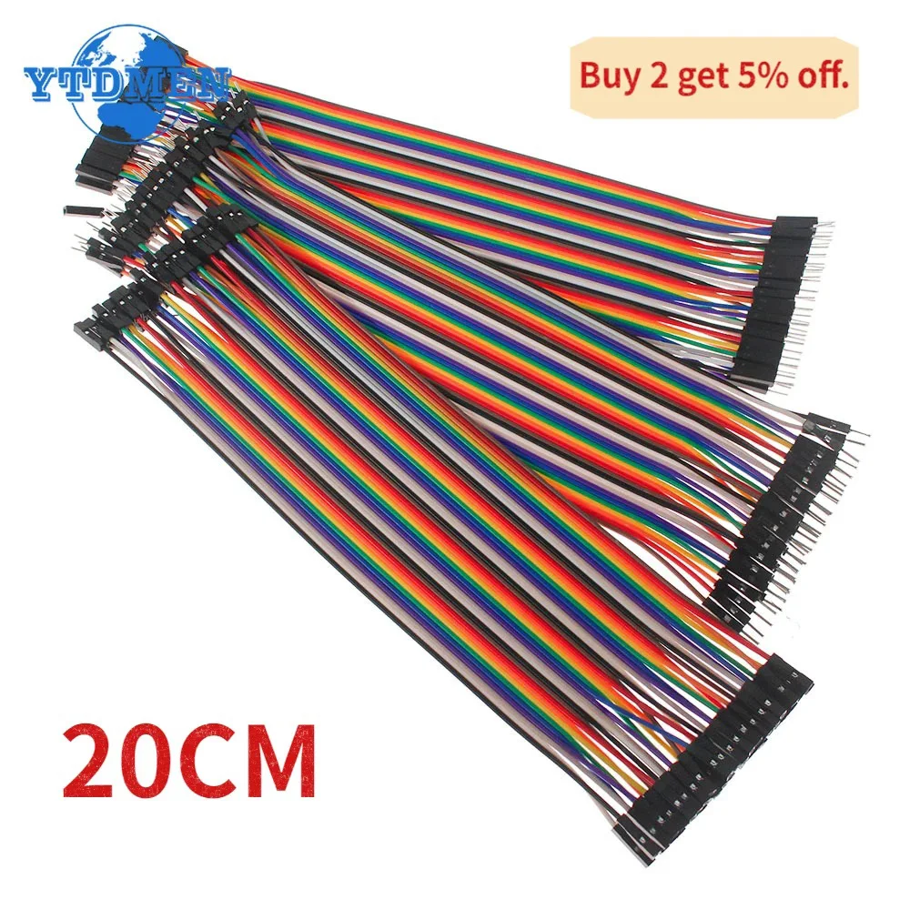 20-40pcs 20CM Dupont Wire Male to Male + Female to Female and Male to Female Cable DIY Electronic Wire breadboard Jumper Wire