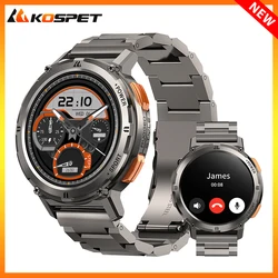 KOSPET Tank T2 Smart Watch For Men Bluetooth Call AMOLED AOD Smartwatch Fitness Tracker 70 Sport Modes Men's Waterproof Watches
