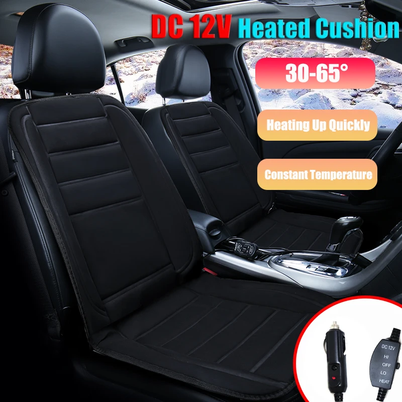 Universal Carbon Fiber Seats Heated Seat Heater Kit Car Cushion DC 12V Hot