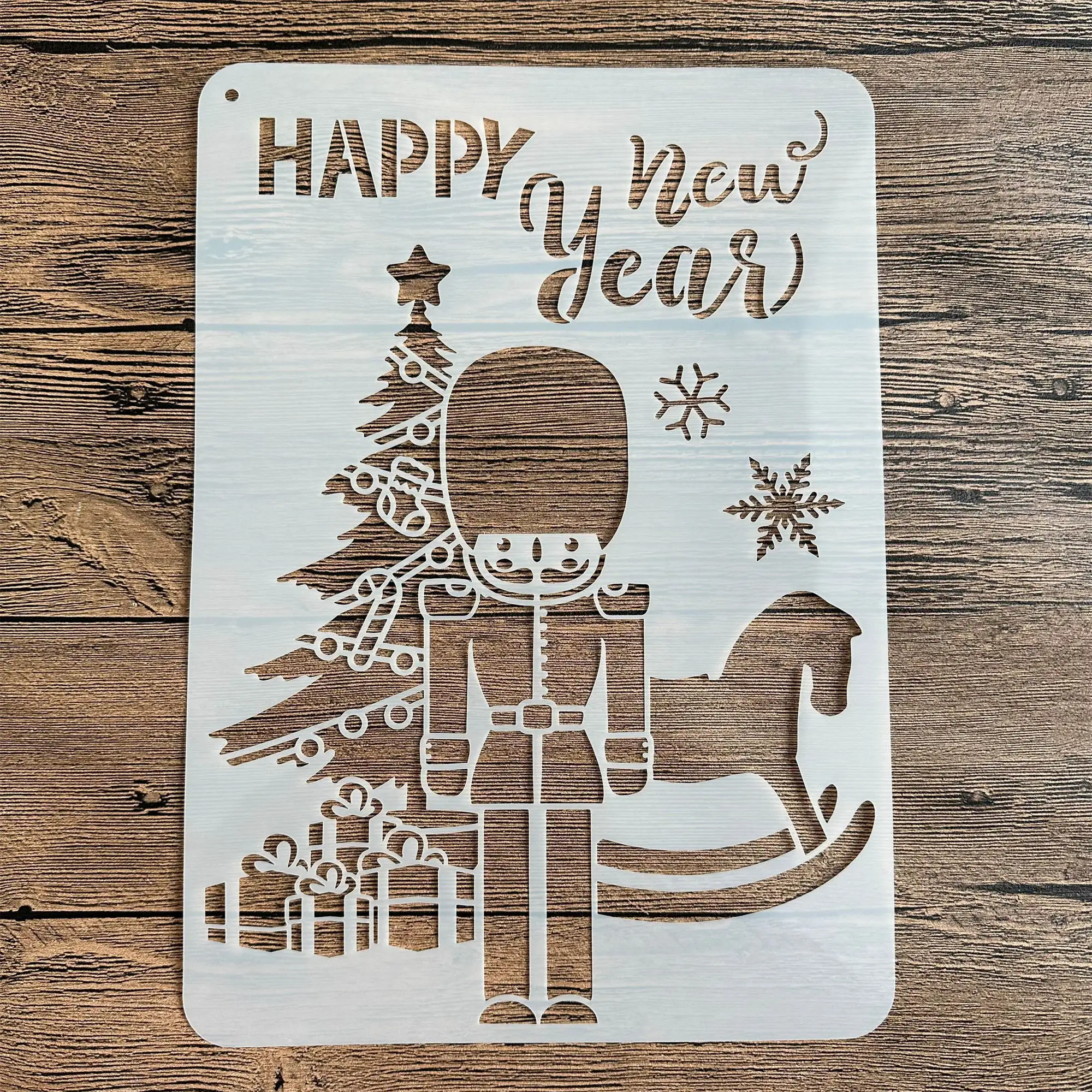 

A4 29 * 21cm DIY Stencils Wall Painting Scrapbook Coloring Embossing Album Decorative Paper Card Template Christmas stencil