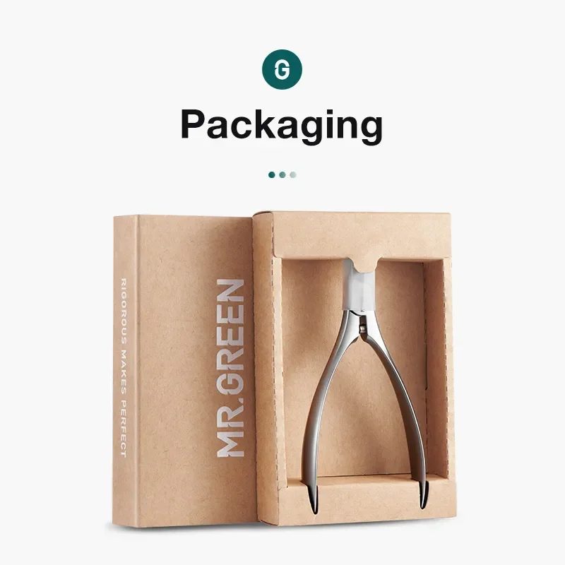 Cuticle Scissors MR.GREEN Cuticle Nippers Innovate Built-In Spring Clippers Trimmer Dead Skin Remover Manicure Beauty Tool