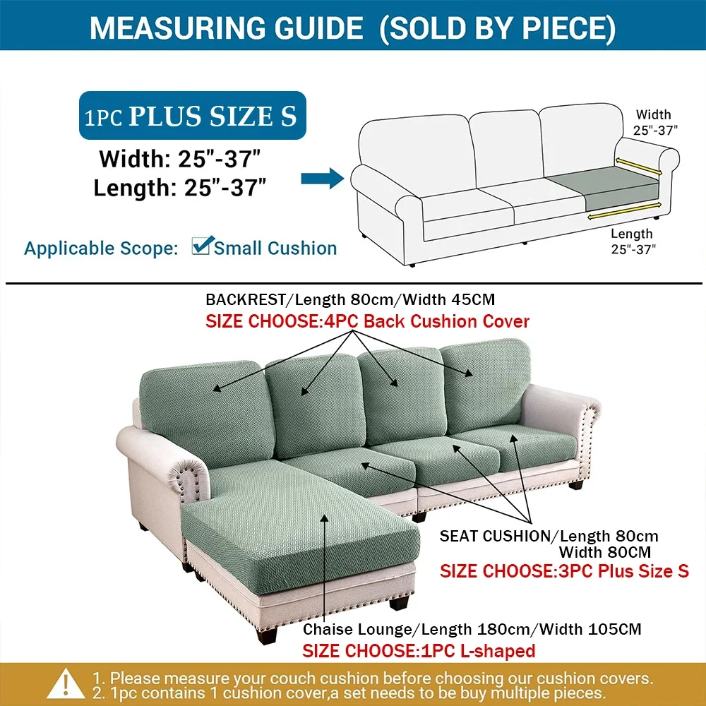 Jacquard Luxury Sofa Covers Elastic Sectional Sofa Seat Case Solid Colors Couch Covers for Sofas Living Room Chaise Lounge Pets 4