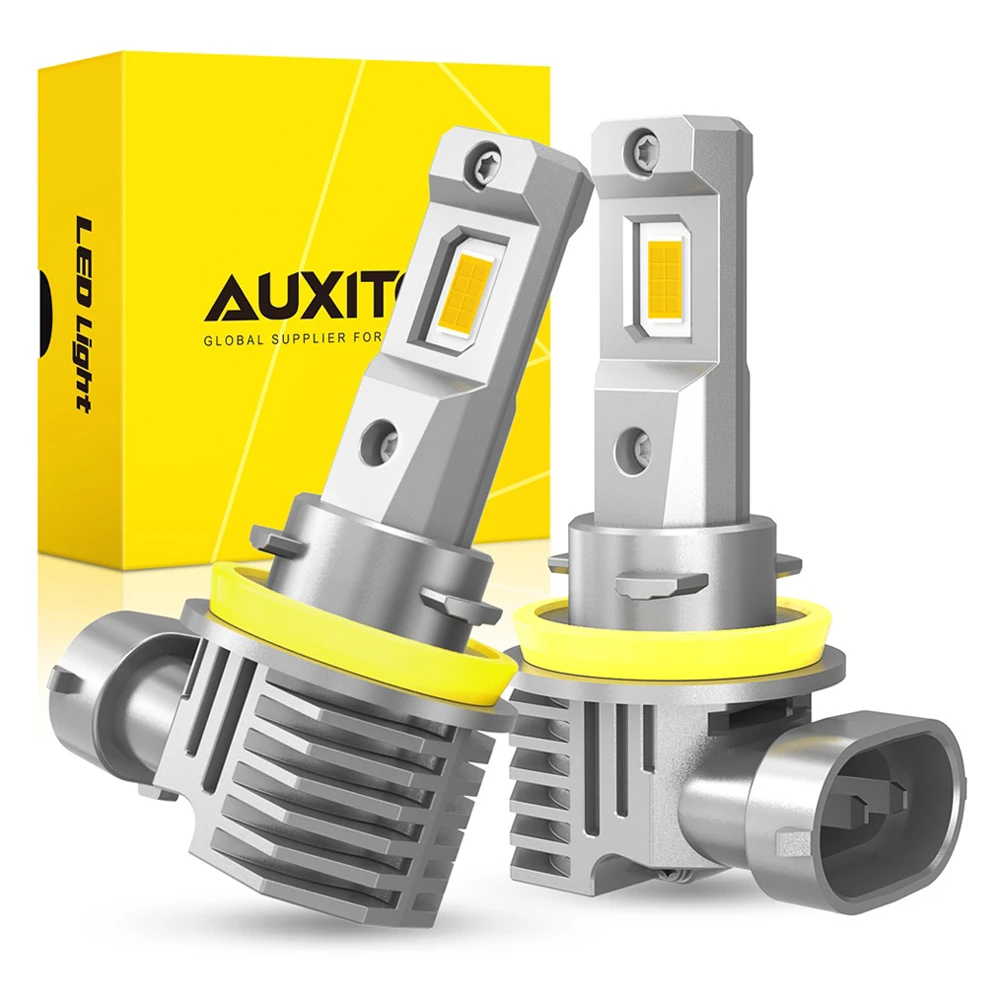 LED Light AUXITO 2Pcs 16000LM H8 H11 LED CSP Chip Fog lights Bulb HB4 9006 9005 HB3 LED Lamp Headight for BMW Toyota 6500K White Yellow