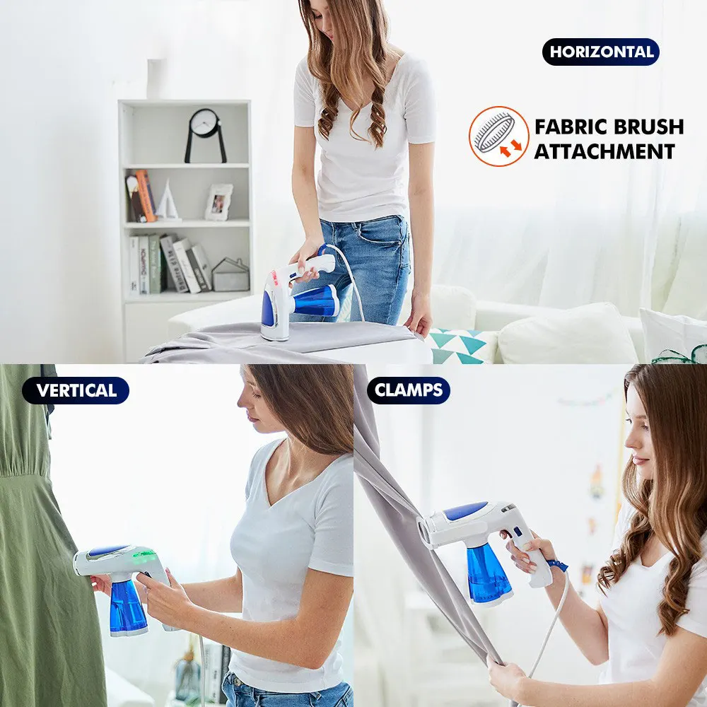 Handheld Electric Iron Portable Fast-Heat Garment Steamer Powerful Steam Ironing Machine for Home And Travel Use