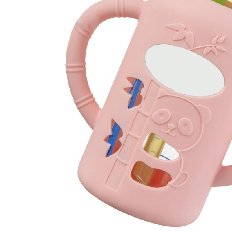 Milk Bottle Feeding Bottle Glass Milk Bottle Bottle Grip Handle Soft Silicone Protective Cover for 120/250ml Glass Baby Bottles Handle Grip Case Shockproof Sleeve Protector