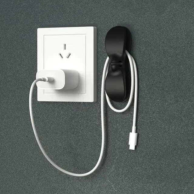 Háztartási Készülékek Huzalcsomagoló Dugó Menedzser Adatkábelkezelő Klip Mindenféle Elektromos Huzaltartó Számára Megfelelő - Image 5