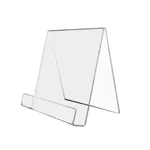 

Transparent acrylic bookshelf library desktop book display rack book accessories book shelves tablet for reading stand