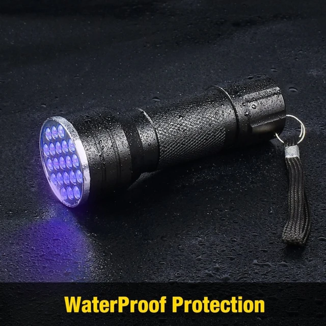 Portable 21 LED UV Ultraviolet Flashlight Blacklight 395NM Mini Torch Flash Lamp For Pet Urine Stains Black Light Flashlights 4