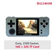 

ANBERNIC Game Console RG280M RG350M RG351M Aluminum Alloy Shell 2500 Retro Game PS1 Mini Pocket Handheld Game Player Boy Gift