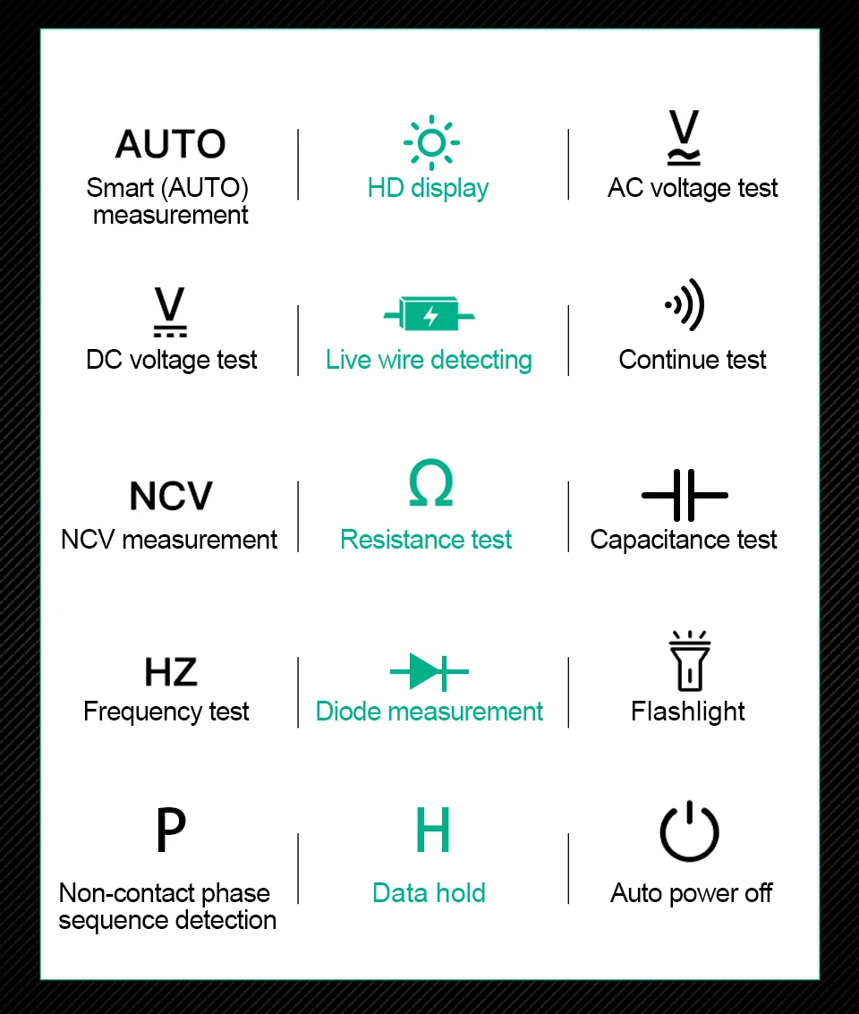 tensão tester inteligente multi-medidor de voltímetro ncv