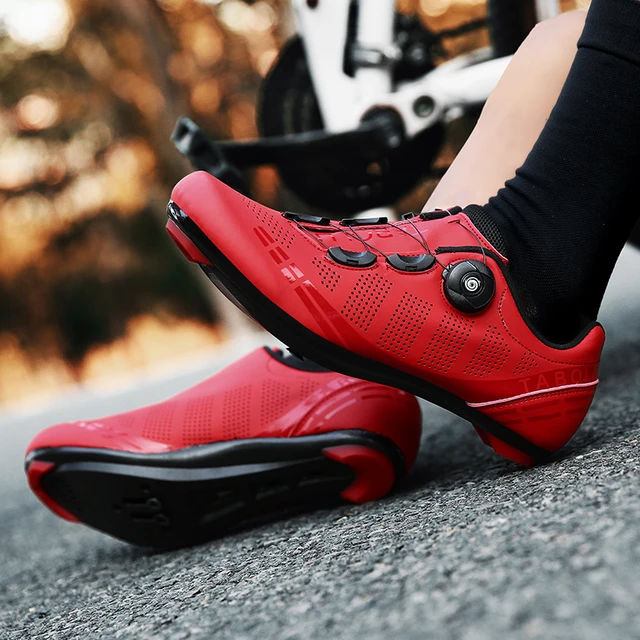 LiXingMing Cycling Shoes Road Bike Men Racing Contest Self-Locking Speed Bicycle Sneakers Women Spd Cleats Cycling Footwear 6