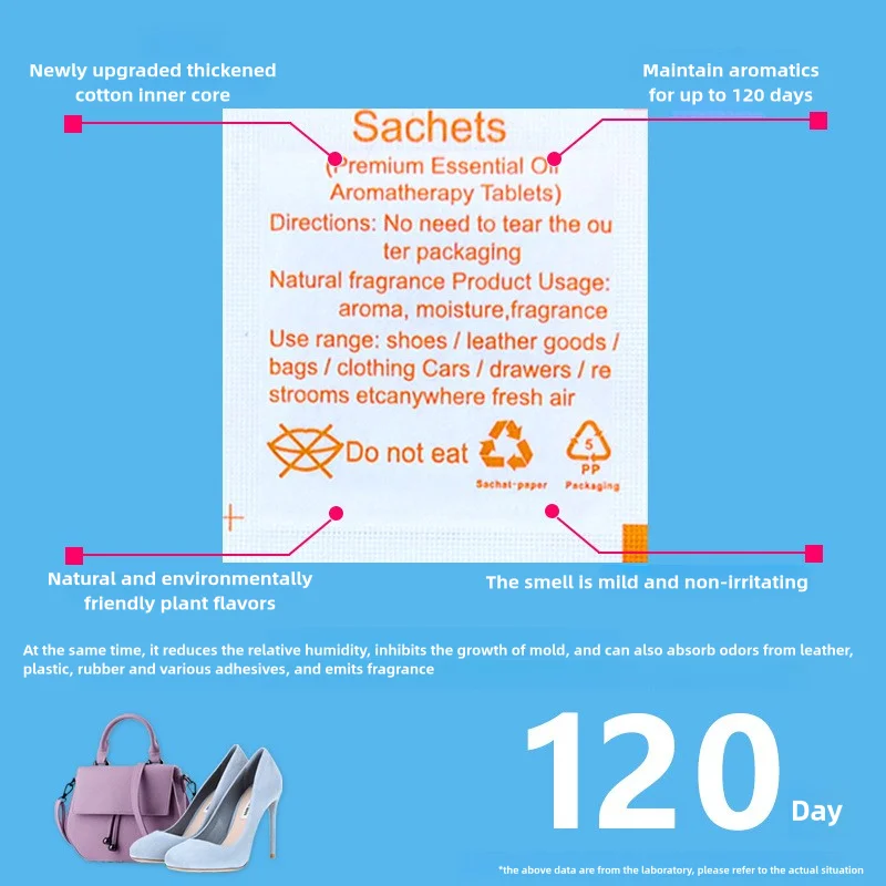 Jasmine Fragrance Desiccant Deodorizers Moisture-Proof Fragrance Tablets Shoes Clothing Storage Bags