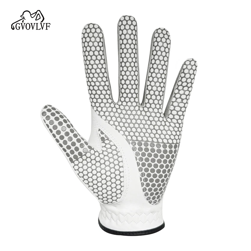GVOVLVF Golf Gloves Genuine Sheepskin Leather Men Non-slip Sports Gloves Left Hand For Golfer Golf Glove Soft Breathable 4