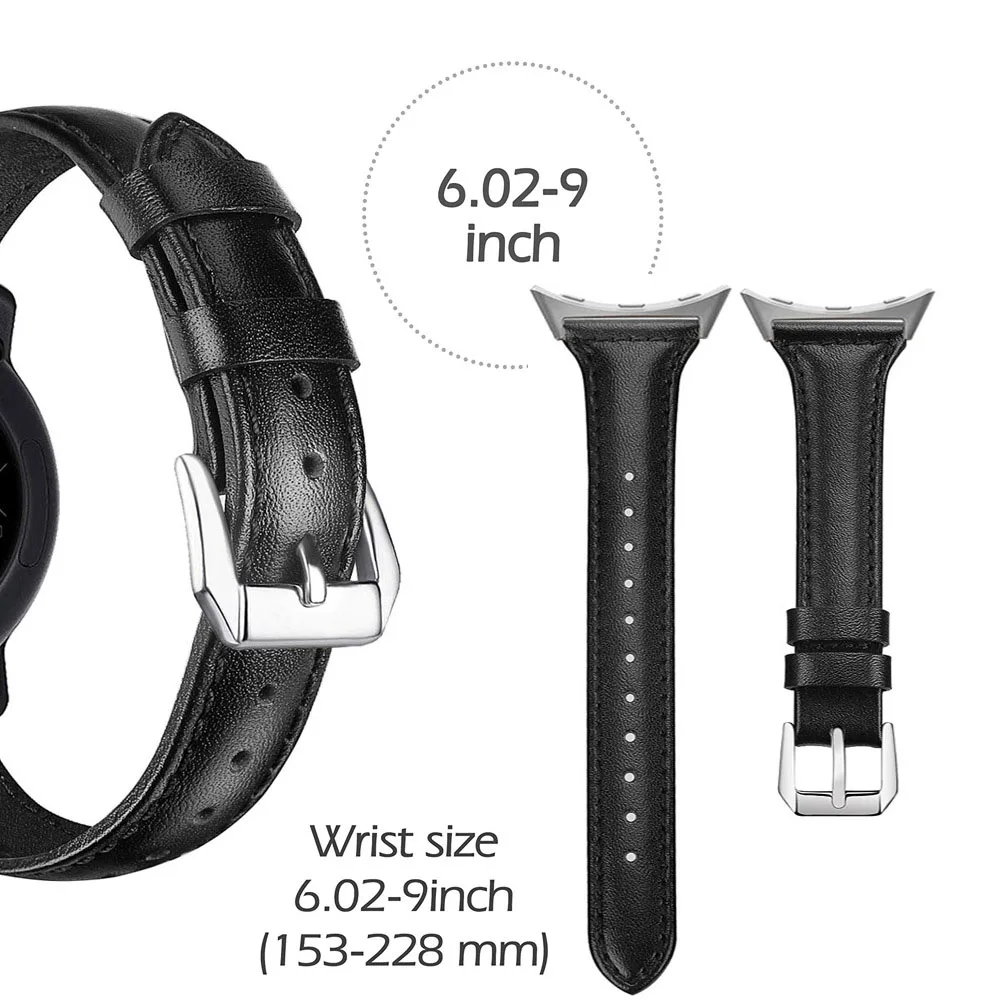 Slim & Elegant Genuine Leather Watch Band - Sleek No-Gap Design