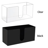 Countertop Paper Towel Dispenser Acrylic Paper Towel Holder Paper Towels Storage Container for Z Fold C Fold Multi-fold Paper 2