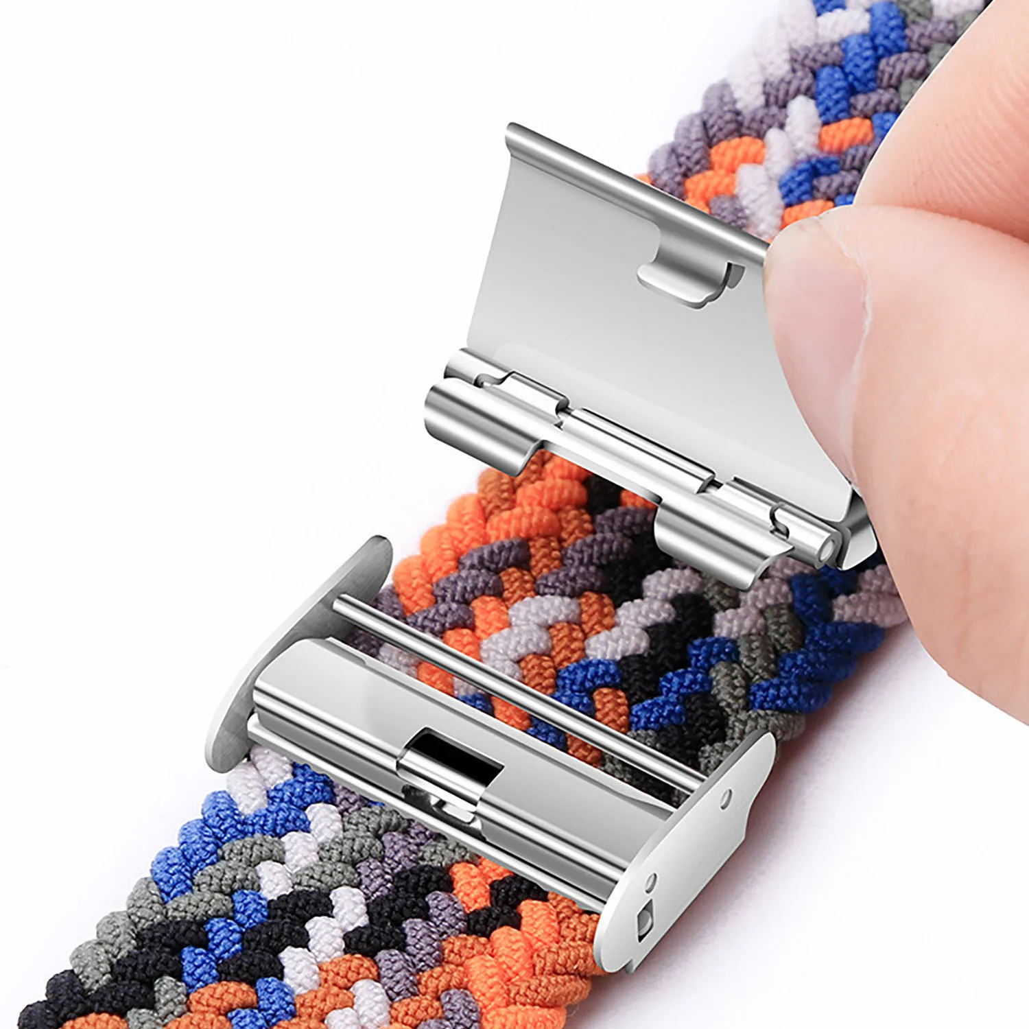 애플 워치용 루프 나일론 벤드 밴드, 울트라 2, 49mm, 45mm, 44mm, 42mm, 38mm, 40mm, 41mm, 남녀공용, 소프트 스포츠 스트랩, 애플용 손목 밴드