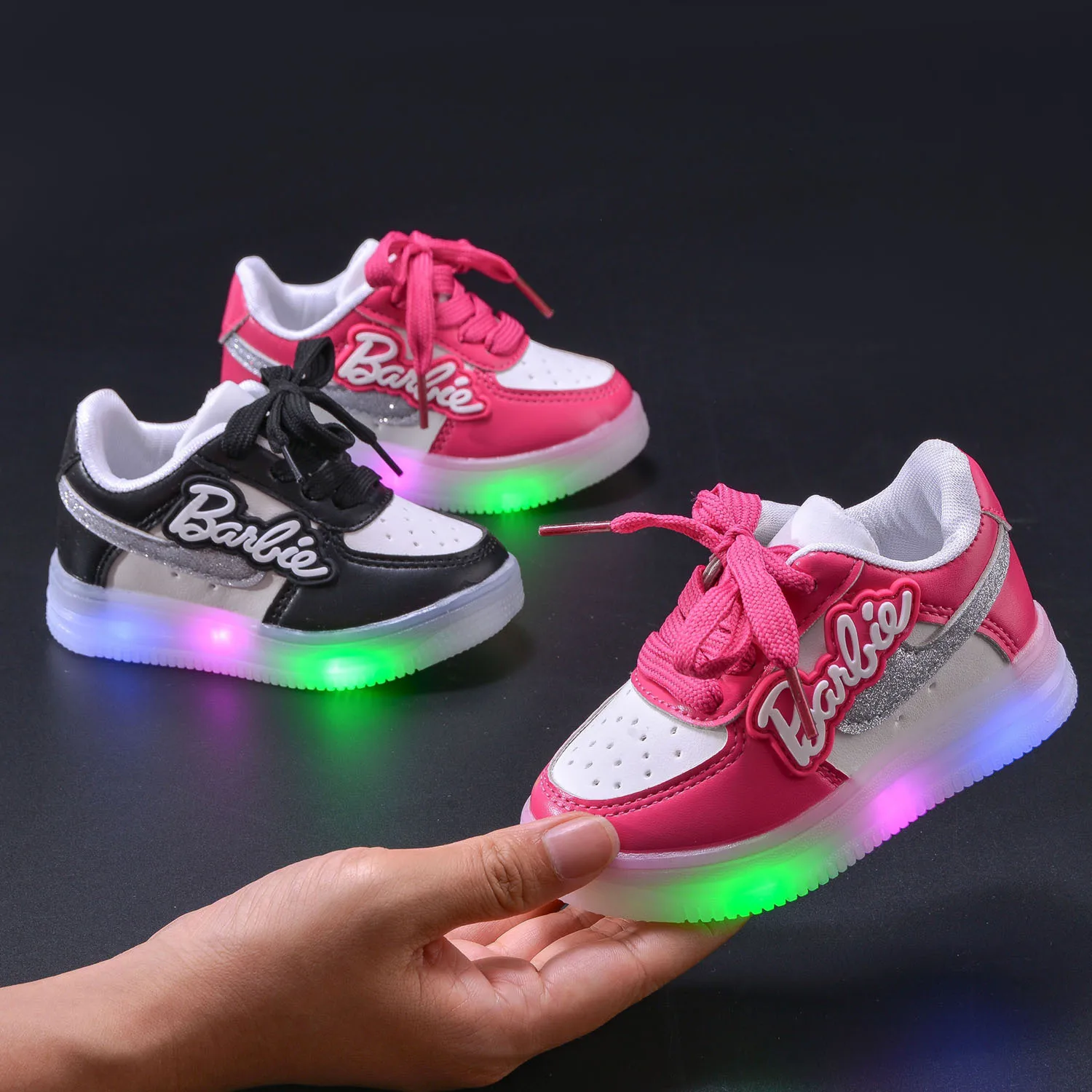 Led Schoenen Maat 26 Barbie Shoes New Kids LED Shoes Children - Main Image