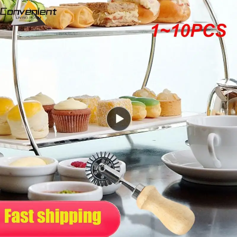 110PCSRavioliCutterPastryPressMoldDumplingLaceEmbossingDevice
