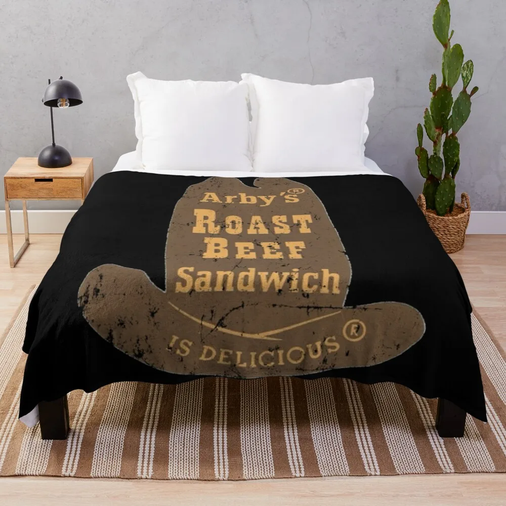 Arby'S Roast Beef Shirt Throw Coperta Letto Divano Letto Coperte