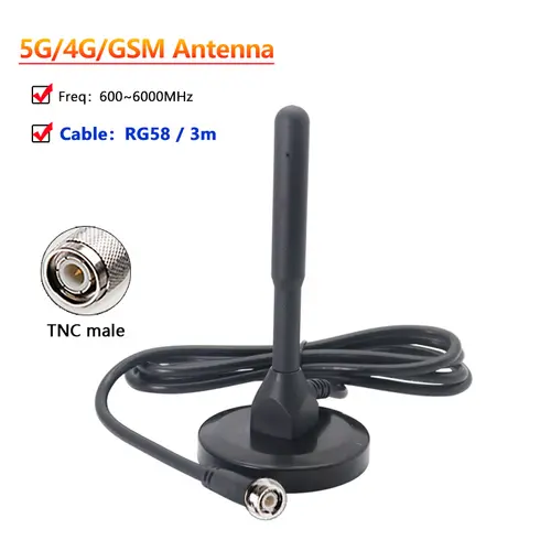5G 4G LTE 3G GSM High Gain 12dbi Omni WiFi 600~6000Mhz Waterproof Router Antenna For Signal Boost SMA TS9 N TNC BNC Male - Image 9