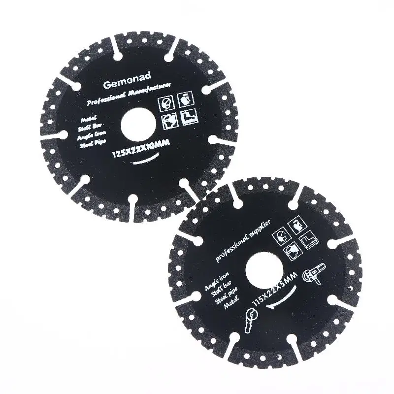 새로운 115/125mm 금속 절단 다이아몬드 블레이드 - 강철, 알루미늄, 콘크리트, 석재, 대리석, 철 절단용 날카로운 디스크
